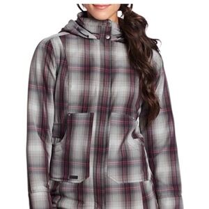 Outdoor Research plaid water resistant jacket in medium